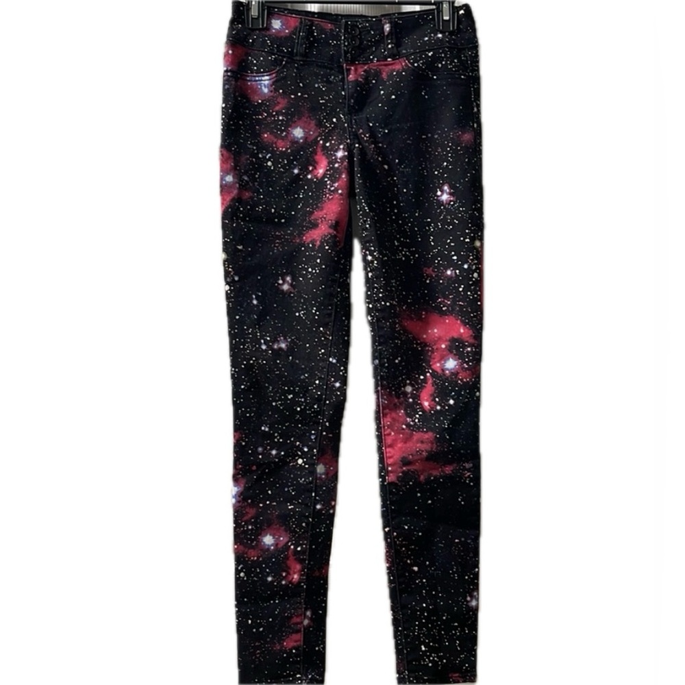 Blackheart Hot Topic Galaxy Super Skinny Stretch Jeans Jeggings sz 3